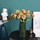 Luyue 10PCS Artificial Roses Flower Silk Rose with Stem Realistic Artificial Long Stem Rose Valentine's Day Fake Roses Bouquet for Wedding Home Decoration.