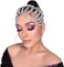 ULAPAN Silver Rhinestone Wedding Tiara，Headpiece Forehead Tiara Jewelry Head Chain, Crystal Headpiece Bridal Hair Accessories for Bride Women HP373.