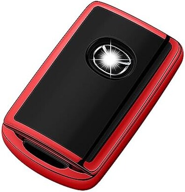 Tukellen for New Mazda Key Fob Case Cover with Keychain 4-Buttons.