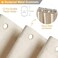BTTN Fabric Shower Curtain, Linen Textured Heavy Duty Polyester Cloth Shower Curtain Set with 12 Plastic Hooks, Hotel Luxury Waterproof Decorative Shower Curtains for Bathroom - 72"x72" - Beige/Cream.