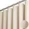 BTTN Fabric Shower Curtain, Linen Textured Heavy Duty Polyester Cloth Shower Curtain Set with 12 Plastic Hooks, Hotel Luxury Waterproof Decorative Shower Curtains for Bathroom - 72"x72" - Beige/Cream.