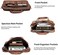 seyfocnia Herren Business Reise Aktentasche Leder Handgemachte Messenger Bag Laptop Tasche.