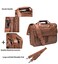 seyfocnia Herren Business Reise Aktentasche Leder Handgemachte Messenger Bag Laptop Tasche.