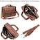 seyfocnia Herren Business Reise Aktentasche Leder Handgemachte Messenger Bag Laptop Tasche.