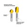 MNA 90 Degree V Groove and Round Nose Router Bit Set, 1/4 Inch Shank Signmaking Router Bits, 3D CNC LetteringEngraving Router Bit Kit.