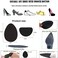 ZBLGO Non-Slip Shoes Pads Sole Protectors Adhesive, High Heels Anti-Slip Shoe Grips (Black 4pairs.