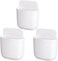 LVYOUIF Remote Control Holders Wall Mount Adhesive Pen Holders Adhesive Storages Phone Holders (3 PACK, White.
