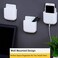 LVYOUIF Remote Control Holders Wall Mount Adhesive Pen Holders Adhesive Storages Phone Holders (3 PACK, White.
