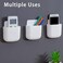 LVYOUIF Remote Control Holders Wall Mount Adhesive Pen Holders Adhesive Storages Phone Holders (3 PACK, White.