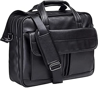 seyfocnia Herren Business Reise Aktentasche Leder Handgemachte Messenger Bag Laptop Tasche.