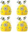 Zonon 4 Pieces Honey Bee Centerpieces Honeycomb Decorations Yellow Bee Honeycomb Table Centerpieces with Bee Sunflower Stickers for Bee Day Gender Reveal Birthday Party Decoration.