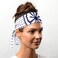 Suddora Daniel-San Lotus Headband, Lightweight and Breathable Tie Style Athletic Headband for Karate, Running, Cycling, Tennis, Versatile Head Gear for Ninja Costumes, Cosplay, Halloween.