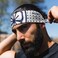 Suddora Daniel-San Lotus Headband, Lightweight and Breathable Tie Style Athletic Headband for Karate, Running, Cycling, Tennis, Versatile Head Gear for Ninja Costumes, Cosplay, Halloween.