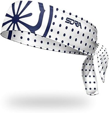 Suddora Daniel-San Lotus Headband, Lightweight and Breathable Tie Style Athletic Headband for Karate, Running, Cycling, Tennis, Versatile Head Gear for Ninja Costumes, Cosplay, Halloween.