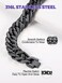 Richsteel Stainless Steel/Gold/Black Plated Link Chain Bracelet for Men 8/12/17mm Width, 7. 4/8. 2/9 Inch Length Classic Jewelry(Gift Wrapped.