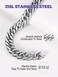 Richsteel Stainless Steel/Gold/Black Plated Link Chain Bracelet for Men 8/12/17mm Width, 7. 4/8. 2/9 Inch Length Classic Jewelry(Gift Wrapped.