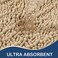 Arotive Luxury Chenille Bathroom Rug Mat, Extra Soft Thick Absorbent Shaggy Bath Rugs, Non-Slip Machine Wash Dry, Plush Bath Mats for Bathroom, Shower and Tub, 30x20, Beige.