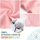 GLLQUEN BABY Swaddle Blankets for Baby Girls, Orange Pink FeatherWave Point, 3 Pack Wrap Set, Newborn Adjustable Swaddles Sleep Sack, 0-3 Months (Small/Medium.