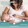 GLLQUEN BABY Swaddle Blankets for Baby Girls, Orange Pink FeatherWave Point, 3 Pack Wrap Set, Newborn Adjustable Swaddles Sleep Sack, 0-3 Months (Small/Medium.