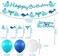 Hpscdyo Ocean Whale Birthday Party Supplies, Sea Green and Blue Banner Cake Toppers Balloons Garland Decorations, Nautical Theme Sea Animals Baby Shower Under The Sea Pool Party for Kids.