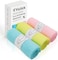 Yiclick Exfoliating Washcloth Towel [3 Pack], Japanese Exfoliating Bath Wash Cloth for Body Exfoliation, Korean Back Scrubber Washer for Shower, African Net Sponge Brush Loofah Exfoliator (Colors.