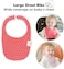 KeaBabies 8-Pack Organic Baby Bibs for GirlsBoys - Teething Baby Bibs for Boy, Girl - Newborn Bibs for Baby Girl, Boy (Blush.