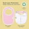 KeaBabies 8-Pack Organic Baby Bibs for GirlsBoys - Teething Baby Bibs for Boy, Girl - Newborn Bibs for Baby Girl, Boy (Blush.