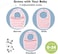 KeaBabies 8-Pack Organic Baby Bibs for GirlsBoys - Teething Baby Bibs for Boy, Girl - Newborn Bibs for Baby Girl, Boy (Blush.