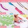 Outus 6 Sheets Alphabet Number Color Weather Learning Educational Wall Decals Peel and Stick Alphabet Wall Stickers Educational Classroom Stickers for Kids Playroom Bedroom Decorations.