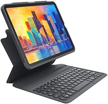 ZAGG Pro Keys Detachable Case and Wireless Keyboard for Apple iPad Air 11" (M3/ Pro 11" (Gen 1,2,3,4and iPad Air (Gen 4,5,M2, Bluetooth Pairing, Apple Pencil Holder, 6. 6ft Drop Protection.