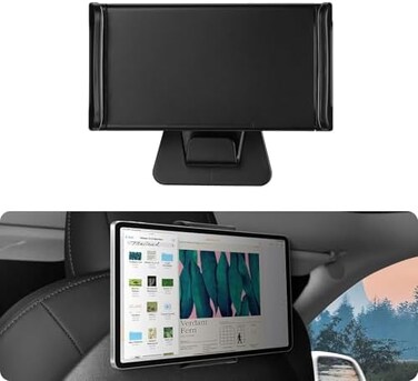 حامل تثبيت الجهاز اللوحي BASENOR Tesla Model Y Model 3 على مسند الرأس للمقعد الخلفي لسيارة Tesla متوافق مع iPad Pro والهواتف الذكية (غير مناسب لجهاز iPad Pro مقاس 12.9 بوصة).