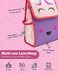 JOY2B Kids Lunch Bag - Insulated Unicorn Lunch Bag Kids with Water Bottle Holder - Reusable Snack Bags for Boys and Girls, Lunch Box Kids Perfect for School Camp Travel - Unstoppable Unicorn.