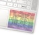 Synerlogic Word/Excel Windows Shortcut StickerReference Guide Keyboard Shortcut StickerWork from Home EssentialsExcel Shortcuts Cheat Sheet Laminated No-Residue Vinyl (Rainbow/Small, 1pc.