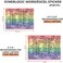 Synerlogic Word/Excel Windows Shortcut StickerReference Guide Keyboard Shortcut StickerWork from Home EssentialsExcel Shortcuts Cheat Sheet Laminated No-Residue Vinyl (Rainbow/Small, 1pc.