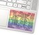 Synerlogic Word/Excel Windows Shortcut StickerReference Guide Keyboard Shortcut StickerWork from Home EssentialsExcel Shortcuts Cheat Sheet Laminated No-Residue Vinyl (Rainbow/Small, 1pc.
