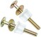 A.I.FORCE 2Packs Toilet Seat Screws, Steel Toilet Seat Hinge Bolts and Nuts, Heavy Duty Toilet Seat Fastener with Plastic Nuts and Metal Washers, Toilet Hardware Replacement for Top Mount Toilet Seat