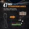 Auxbeam Extension Wiring Harness for 8 Gang Switch Panel BA80, GA80, BB80, GB80, AR-600, AR-800, AR-820, RA80, RA60, RB80, RB80XL, RC-800, Switch Controller Extension Extended Wire Line, 1. 2m/47inch.