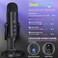 zealsound USB Gaming Microphone,Condenser Computer PC Microphones,PlugPlay Mic for Podcast PS4/PS5 Vocal,YouTube on MacWindows with Mic Gain Control,Mute,Echo,Noise cancel,Headphone Jack,K66 Black.