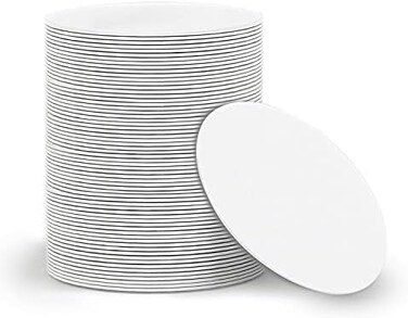 sanpopo 50pcs NFC Cards NFC Tags Ntag215 NFC chip NFC 215 tag rewritable NFC Coin Cards，RFID Stickers Compatible with Tagmo and NFC Enabled Mobile Phones and Devices, Round (25 mm/ 1 Inch.