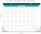 Coboll Desk Calendar 2024-2025 - 18 Monthly Calendar 2024-2025 from July 2024 - December 2025, Calendar 2024-2025 with Large Ruled Blocks for Planning, 12'' X 17''.