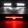 Partsam High Mount Stop Light Led 3rd Brake Replacement for 07-13 Silverado/Sierra 1500 2500HD 3500HD Third Rear Cab Roof Center Tail Cargo Lamp(Smoke Lens.
