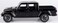 Motormax Toy Motormax 2021 Gladiator Rubicon (Closed TopPickup Truck Black 1/24-1/27 Diecast Model Car 79368.