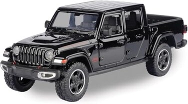 Motormax Toy Motormax 2021 Gladiator Rubicon (Closed TopPickup Truck Black 1/24-1/27 Diecast Model Car 79368.