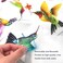 Tevxj 20 Pieces Large Size Hummingbird Window Hummingbird Decals for Windows Anti-Collision Window Clings Decals to Prevent Bird Strikes on Window Glass Non Adhesive Vinyl Cling Hummingbird Stickers.