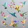Tevxj 20 Pieces Large Size Hummingbird Window Hummingbird Decals for Windows Anti-Collision Window Clings Decals to Prevent Bird Strikes on Window Glass Non Adhesive Vinyl Cling Hummingbird Stickers.