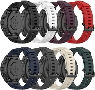 QGHXO Band for Amazfit T-Rex, Soft Silicone Replacement Band for Amazfit T-Rex/T-Rex Pro Smartwatch (No Tracker, Replacement Bands Only.