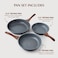 SENSARTE Nonstick Frying Pan Skillets, Swiss Granite Coating Omelette Pans, Healthy Cookware Chef's Pan, PFOA Free(9. 51112. 5 Inch.