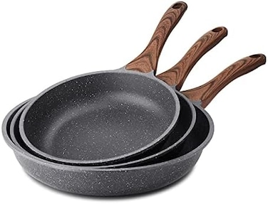 SENSARTE Nonstick Frying Pan Skillets, Swiss Granite Coating Omelette Pans, Healthy Cookware Chef's Pan, PFOA Free(9. 51112. 5 Inch.