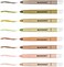 DIVERSEBEE Highlighters and Pens No Bleed, 8 Pack Assorted Gel Colors for Bible Journaling, School Supplies, Cute Bible Study Markers and Accessories (Earthy.
