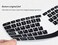 CASEDAO Keyboard Cover Skin for Logitech K860 Ergonomic Keyboard, Logitech Ergo K860 Wireless Ergonomic Keyboard Protector, K860 Split Keyboard Accessories-Black.